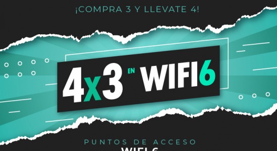 Promoción 4X3 en puntos de acceso WIFI6 de Cambium Networks y Tp-Link