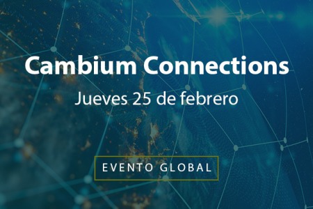 Cambium Connections. Primer evento global virtual para clientes de Cambium Networks.
