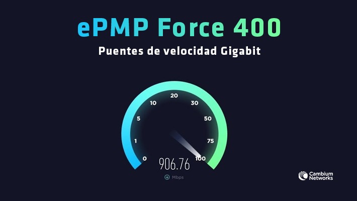 ePMP Force 400. Puentes inalámbricos de velocidad Gigabit, accesibles y rápidos.
